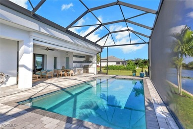 Discover modern coastal living in this Beautiful custom Home on Burnt Store Golf Club in Florida - for sale on GolfHomes.com, golf home, golf lot