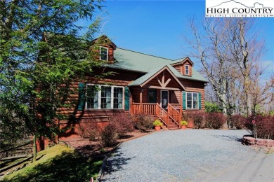 This beautifully maintained and furnished Blue Ridge Log Cabin on Beech Mountain Club in North Carolina - for sale on GolfHomes.com, golf home, golf lot