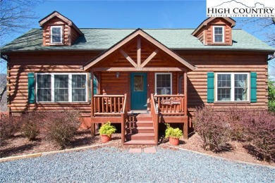 This beautifully maintained and furnished Blue Ridge Log Cabin on Beech Mountain Club in North Carolina - for sale on GolfHomes.com, golf home, golf lot