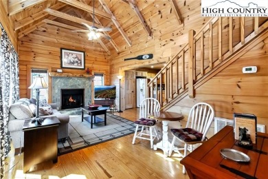 This beautifully maintained and furnished Blue Ridge Log Cabin on Beech Mountain Club in North Carolina - for sale on GolfHomes.com, golf home, golf lot