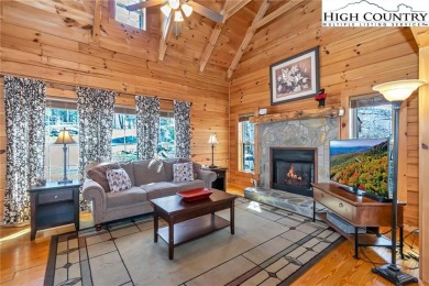 This beautifully maintained and furnished Blue Ridge Log Cabin on Beech Mountain Club in North Carolina - for sale on GolfHomes.com, golf home, golf lot