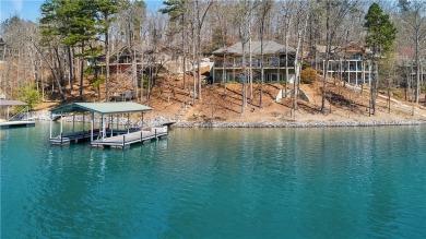 Keowee Key Lakefront Home with Covered Dock in Place boasting on Keowee Key Golf and Country Club in South Carolina - for sale on GolfHomes.com, golf home, golf lot
