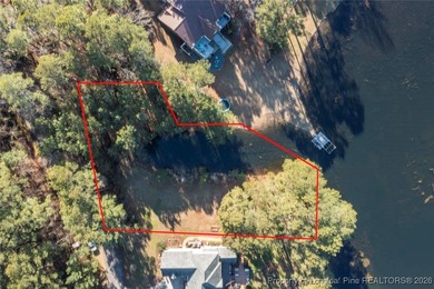 0.46 acre Waterfront Lot with stunning views and a quiet on Woodlake Country Club in North Carolina - for sale on GolfHomes.com, golf home, golf lot