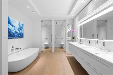 LUXURY IN MINIMALISM DESIGNED IN ELEGANT HUES OF GRAY  TAUPES IN on Fisher Island Club in Florida - for sale on GolfHomes.com, golf home, golf lot