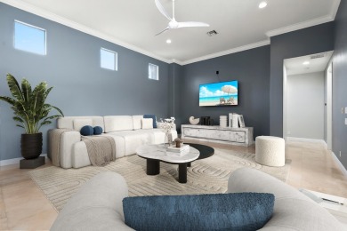 Welcome to this exquisite, move-in ready, custom-built courtyard on The Cape Club of Palm City in Florida - for sale on GolfHomes.com, golf home, golf lot