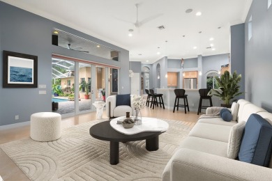 Welcome to this exquisite, move-in ready, custom-built courtyard on The Cape Club of Palm City in Florida - for sale on GolfHomes.com, golf home, golf lot