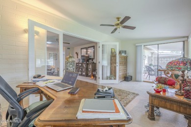 Tucked away in a peaceful corner of the community, this on Sun City South Golf Course in Arizona - for sale on GolfHomes.com, golf home, golf lot