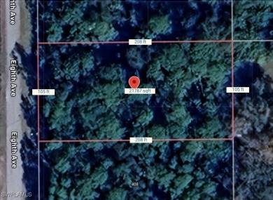 Build your dream home on this spacious 1/2-acre lot in the on Lehigh Resort Club in Florida - for sale on GolfHomes.com, golf home, golf lot