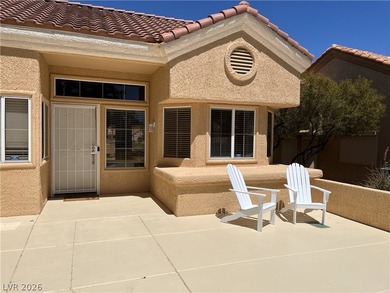 Enjoy golf course views from the patio of this move-in ready on Highland Falls Golf Club in Nevada - for sale on GolfHomes.com, golf home, golf lot