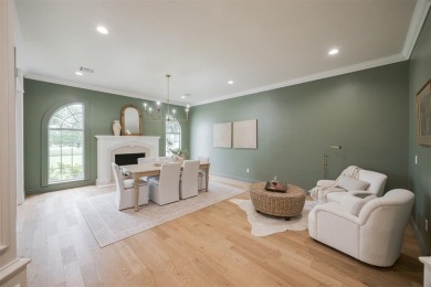 Welcome to this stunning single-story residence where modern on Oak Tree National Golf and Country Club in Oklahoma - for sale on GolfHomes.com, golf home, golf lot