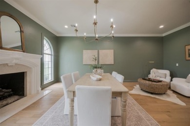 Welcome to this stunning single-story residence where modern on Oak Tree National Golf and Country Club in Oklahoma - for sale on GolfHomes.com, golf home, golf lot