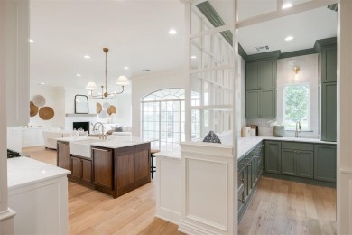 Welcome to this stunning single-story residence where modern on Oak Tree National Golf and Country Club in Oklahoma - for sale on GolfHomes.com, golf home, golf lot