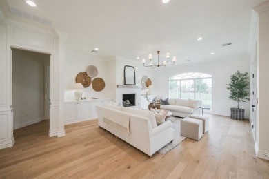 Welcome to this stunning single-story residence where modern on Oak Tree National Golf and Country Club in Oklahoma - for sale on GolfHomes.com, golf home, golf lot