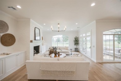 Welcome to this stunning single-story residence where modern on Oak Tree National Golf and Country Club in Oklahoma - for sale on GolfHomes.com, golf home, golf lot