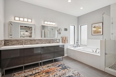Mid-century modern influences shine throughout this true custom on Hackberry Creek Country Club in Texas - for sale on GolfHomes.com, golf home, golf lot