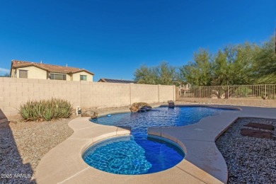 Welcome to this meticulously maintained 3-bedroom, 2-bathroom + on Estrella Mountain Ranch Golf Course in Arizona - for sale on GolfHomes.com, golf home, golf lot