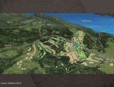 HOMESITE #41 AT CDA NATIONAL RESERVE. An expansive and elevated on CDA National Golf Course in Idaho - for sale on GolfHomes.com, golf home, golf lot