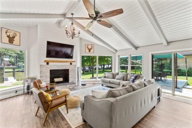 This beautifully remodeled lakehouse, completed in 2021, is a on Cedar Creek Country Club in Texas - for sale on GolfHomes.com, golf home, golf lot