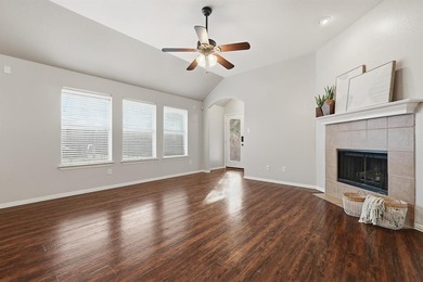 Single-story living, greenbelt views, and the Lantana on Lantana Golf Club in Texas - for sale on GolfHomes.com, golf home, golf lot