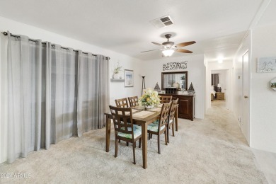 Charming 2BR, 2BA home with a ''beachy'' vibe in the active on Sun Lakes Country Club in Arizona - for sale on GolfHomes.com, golf home, golf lot