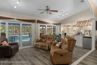 Welcome to this totally updated POOL HOME. SOLAR HEATED POOL on Timber Pines Golf Course in Florida - for sale on GolfHomes.com, golf home, golf lot