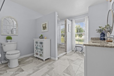 Step into refined Florida living with this beautifully upgraded on Spring Hill Golf Course in Florida - for sale on GolfHomes.com, golf home, golf lot