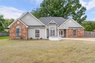 Eastside Greenwood Charmer with a tiled living room and on Vache-Grasse Country Club in Arkansas - for sale on GolfHomes.com, golf home, golf lot