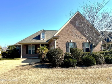 This all-brick, well-maintained, ranch home is located just on Magnolia Greens Golf Plantation in North Carolina - for sale on GolfHomes.com, golf home, golf lot