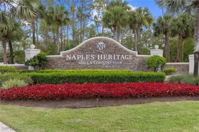 Discover your move-in-ready retreat in the casually elegant on Naples Heritage Golf and Country Club in Florida - for sale on GolfHomes.com, golf home, golf lot