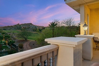 Enjoy sweeping mountain and golf course views that capture the on Reflection Bay Golf Club in Nevada - for sale on GolfHomes.com, golf home, golf lot