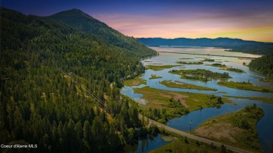 Breathtaking views of the Green Monarchs, Pack River Delta, Lake on The Idaho Club in Idaho - for sale on GolfHomes.com, golf home, golf lot