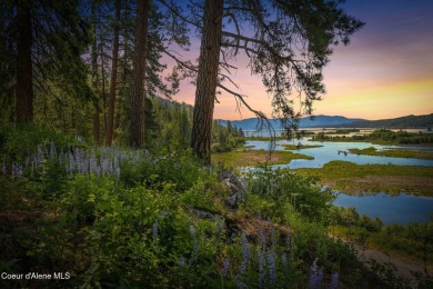 Breathtaking views of the Green Monarchs, Pack River Delta, Lake on The Idaho Club in Idaho - for sale on GolfHomes.com, golf home, golf lot