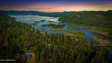 Breathtaking views of the Green Monarchs, Pack River Delta, Lake on The Idaho Club in Idaho - for sale on GolfHomes.com, golf home, golf lot