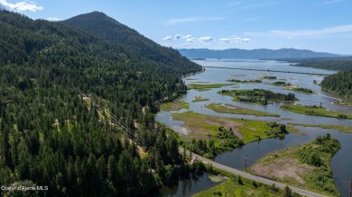 Breathtaking views of the Green Monarchs, Pack River Delta, Lake on The Idaho Club in Idaho - for sale on GolfHomes.com, golf home, golf lot