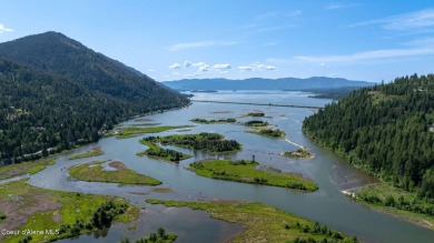 Breathtaking views of the Green Monarchs, Pack River Delta, Lake on The Idaho Club in Idaho - for sale on GolfHomes.com, golf home, golf lot