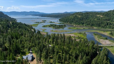 Breathtaking views of the Green Monarchs, Pack River Delta, Lake on The Idaho Club in Idaho - for sale on GolfHomes.com, golf home, golf lot