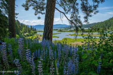 Breathtaking views of the Green Monarchs, Pack River Delta, Lake on The Idaho Club in Idaho - for sale on GolfHomes.com, golf home, golf lot