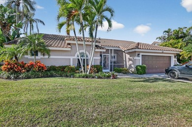 A rare find, 4 bed split on private lot surrounded by shrubs and on Boca Greens Country Club in Florida - for sale on GolfHomes.com, golf home, golf lot