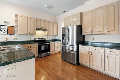 Single-Story Brick Golf Course Home with Pond View | Fairfield on Harbour Point Golf Club in North Carolina - for sale on GolfHomes.com, golf home, golf lot