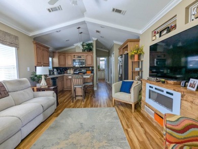This beautiful and spacious park home has amazing views of the on The Great Outdoors Golf and Country Club in Florida - for sale on GolfHomes.com, golf home, golf lot