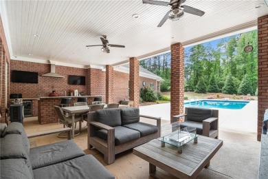 Gorgeous four-sided brick home on a level, private cul-de-sac on Eagles Landing Country Club in Georgia - for sale on GolfHomes.com, golf home, golf lot