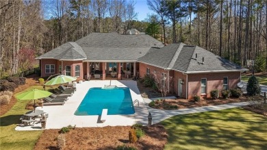 Gorgeous four-sided brick home on a level, private cul-de-sac on Eagles Landing Country Club in Georgia - for sale on GolfHomes.com, golf home, golf lot