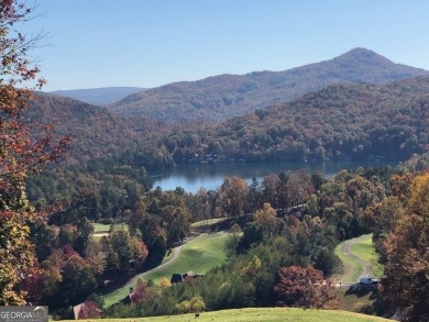 Lot J 35 is golf course front with splendid layered Mountain on Waterfall Country Club in Georgia - for sale on GolfHomes.com, golf home, golf lot