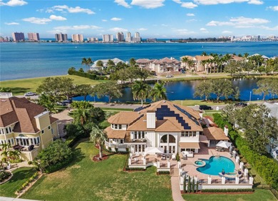 This private, world-class waterfront estate owned by the family on Belleair Country Club in Florida - for sale on GolfHomes.com, golf home, golf lot