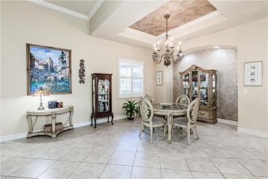 Enjoy golf & pond views from your paver lanai w/pool & spa in on The Club At Grandezza in Florida - for sale on GolfHomes.com, golf home, golf lot