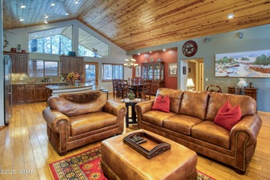 Escape to the cool pines with this single level furnished home on Pinetop Lakes Country Club in Arizona - for sale on GolfHomes.com, golf home, golf lot