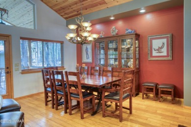 Escape to the cool pines with this single level furnished home on Pinetop Lakes Country Club in Arizona - for sale on GolfHomes.com, golf home, golf lot