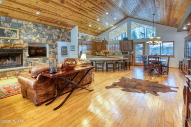 Escape to the cool pines with this single level furnished home on Pinetop Lakes Country Club in Arizona - for sale on GolfHomes.com, golf home, golf lot