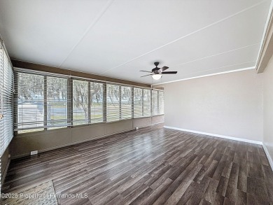 NO LOT RENT, it is a deeded lot, 2 bedrooms 1 Bath. A/C 2018 and on Glen Lakes Country Club in Florida - for sale on GolfHomes.com, golf home, golf lot
