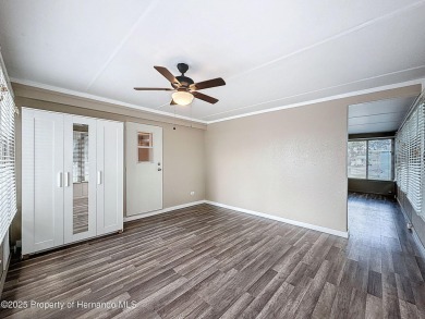 NO LOT RENT, it is a deeded lot, 2 bedrooms 1 Bath. A/C 2018 and on Glen Lakes Country Club in Florida - for sale on GolfHomes.com, golf home, golf lot